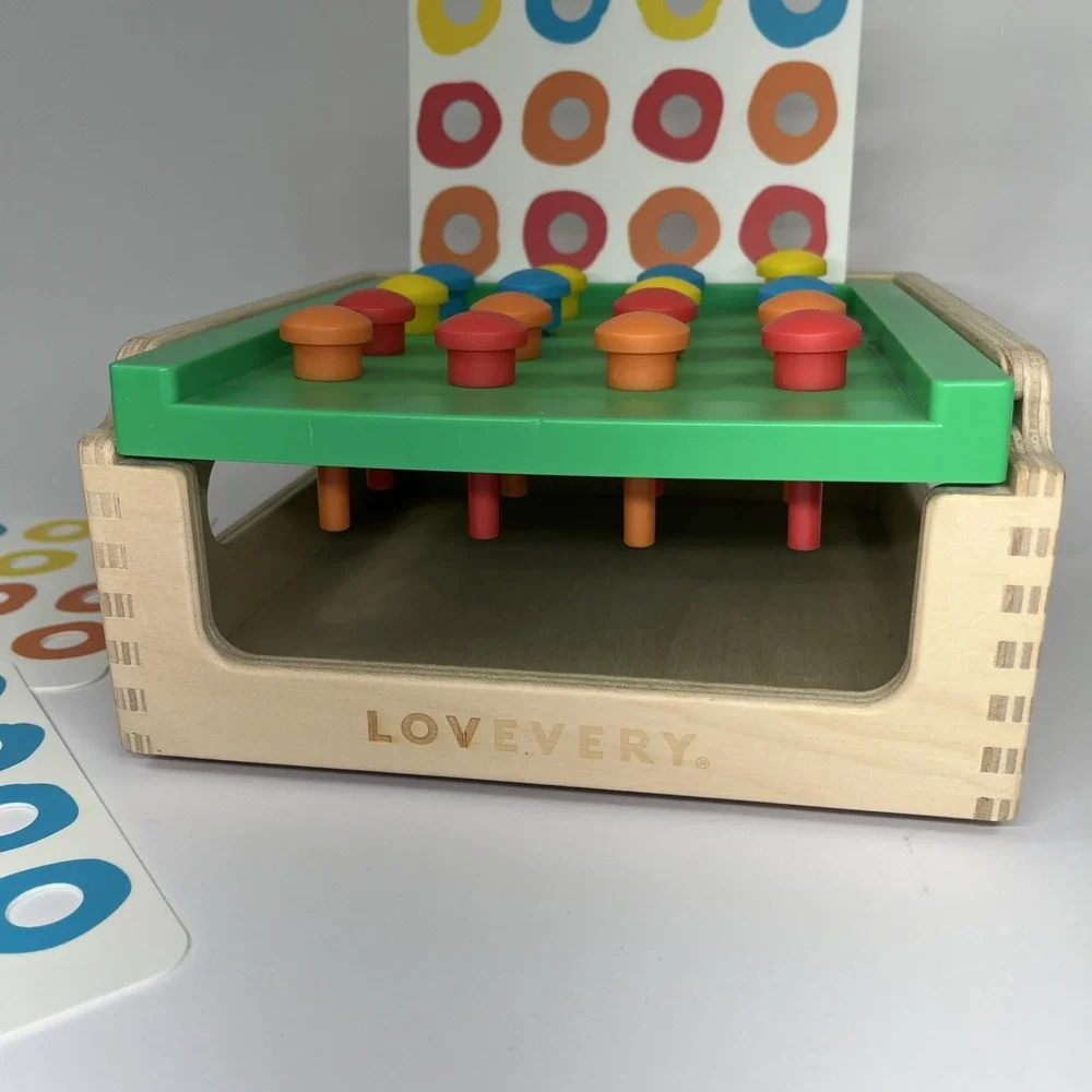 Lovevery Full Set Toddler Baby Toy Match & Tap Hammer Box From Investigator Kit